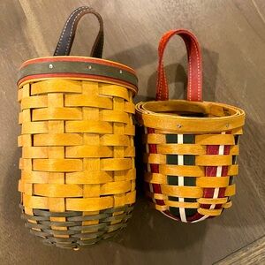 2 Longaberger Christmas basketsts